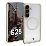 Carcasa Bizon MatteO cu MagSafe compatibila cu Samsung Galaxy S25 FE, Bej 3 - lerato.ro