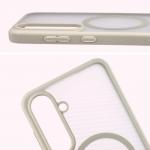Carcasa Bizon MatteO cu MagSafe compatibila cu Samsung Galaxy S25 FE, Bej 5 - lerato.ro
