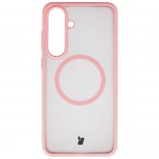 Huse si carcase Samsung , Carcasa Bizon MatteO cu MagSafe compatibila cu Samsung Galaxy S25 FE, Roz, lerato.ro