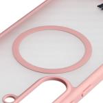 Carcasa Bizon MatteO cu MagSafe compatibila cu Samsung Galaxy S25 FE, Roz 4 - lerato.ro