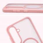 Carcasa Bizon MatteO cu MagSafe compatibila cu Samsung Galaxy S25 FE, Roz 5 - lerato.ro