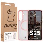 Carcasa Bizon MatteO cu MagSafe compatibila cu Samsung Galaxy S25 FE, Roz 8 - lerato.ro