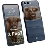 Carcasa Bizon Tur compatibila cu Samsung Galaxy Z Flip 7, Navy Blue 3 - lerato.ro