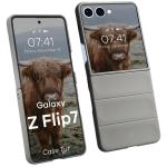 Carcasa Bizon Tur compatibila cu Samsung Galaxy Z Flip 7, Gri 3 - lerato.ro