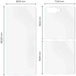 Set protectie Bizon Glass Hydrogel Pack, 1x Folie Ecran si 1x Folie Spate, compatibil cu Samsung Galaxy Z Flip 7, Transparent 3 - lerato.ro