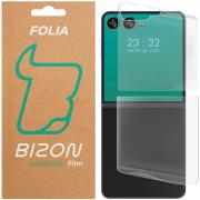 Folie protectie pentru spatele telefonului Bizon Glass Hydrogel compatibila cu Samsung Galaxy Z Flip 7, Transparent