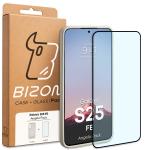 Kit protectie 2 in 1 BizonMobile, Carcasa Bizon Angelo si Folie sticla securizata Bizon Glass Edge, compatibil cu Samsung Galaxy S25 FE, Bej 9 - lerato.ro