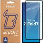 Set 2 folii sticla securizata Bizon Glass Edge compatibile cu Samsung Galaxy Z Fold 7, Negru 4 - lerato.ro