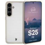 Carcasa Bizon Angelo compatibila cu Samsung Galaxy S25 FE, Transparent / Bej 3 - lerato.ro