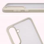 Carcasa Bizon Angelo compatibila cu Samsung Galaxy S25 FE, Transparent / Bej 4 - lerato.ro