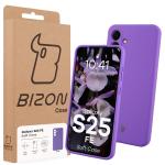 Carcasa Bizon Soft compatibila cu Samsung Galaxy S25 FE, Violet 8 - lerato.ro