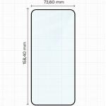 Set 2 folii sticla securizata Bizon Glass Edge compatibile cu Samsung Galaxy S25 FE / S24 FE / A36 5G / A56 5G, Negru 3 - lerato.ro