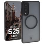 Carcasa Bizon MatteO cu MagSafe compatibila cu Samsung Galaxy S25 Edge, Negru 3 - lerato.ro