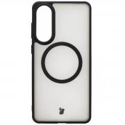 Carcasa Bizon MatteO cu MagSafe compatibila cu Samsung Galaxy S25 Edge, Negru