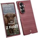 Carcasa Bizon Tur compatibila cu Samsung Galaxy Z Fold 7, Burgundy 3 - lerato.ro