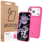 Carcasa Bizon Soft compatibila cu iPhone 17 Pro, Fucsia 8 - lerato.ro