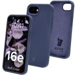 Carcasa Bizon Soft compatibila cu iPhone 17e / 16e, Dark Blue 3 - lerato.ro