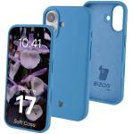 Carcasa Bizon Soft compatibila cu iPhone 17, Albastru 3 - lerato.ro