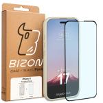 Kit protectie 2 in 1 BizonMobile, Carcasa Bizon Angelo si Folie sticla securizata Bizon Glass Edge, compatibil cu iPhone 17, Bej 9 - lerato.ro
