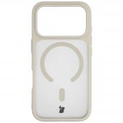 Carcasa Bizon MatteO cu MagSafe compatibila cu iPhone 17 Pro, Bej