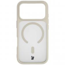 Carcasa Bizon MatteO cu MagSafe compatibila cu iPhone 17 Pro, Bej