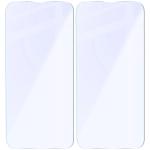Set 2 folii sticla securizata Bizon Glass Mule compatibile cu iPhone 17e / 16e, Transparent 5 - lerato.ro