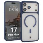 Carcasa Bizon MatteO cu MagSafe compatibila cu iPhone 17 Pro Max, Albastru 4 - lerato.ro