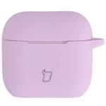 Carcasa Bizon Silicone Case compatibila cu Apple AirPods 4, Violet 2 - lerato.ro