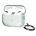 Carcasa Bizon Clear Case compatibila cu Apple AirPods Pro 3, Verde 3 - lerato.ro