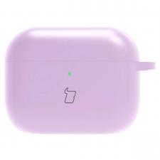 Airpods, Carcasa Bizon Silicone Case compatibila cu Apple AirPods Pro 3, Violet, lerato.ro
