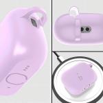 Carcasa Bizon Silicone Case compatibila cu Apple AirPods Pro 3, Violet 4 - lerato.ro