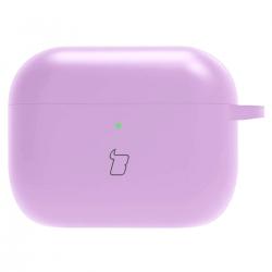 Carcasa Bizon Silicone Case compatibila cu Apple AirPods Pro 3, Dark Violet
