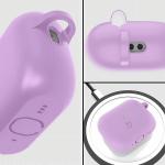 Carcasa Bizon Silicone Case compatibila cu Apple AirPods Pro 3, Dark Violet 4 - lerato.ro