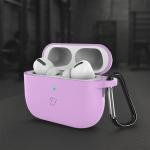 Carcasa Bizon Silicone Case compatibila cu Apple AirPods Pro 3, Dark Violet 5 - lerato.ro