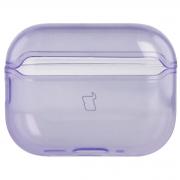 Carcasa Bizon Clear Case compatibila cu Apple AirPods Pro 3, Violet