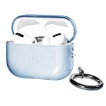 Carcasa Bizon Clear Case compatibila cu Apple AirPods Pro 3, Albastru 3 - lerato.ro