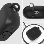 Carcasa Bizon Silicone Case compatibila cu Apple AirPods Pro 3, Negru 4 - lerato.ro