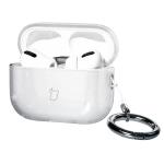 Carcasa Bizon Clear Case compatibila cu Apple AirPods Pro 3, Glitter Clear 3 - lerato.ro