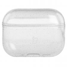 Airpods, Carcasa Bizon Clear Case compatibila cu Apple AirPods Pro 3, Glitter Clear, lerato.ro