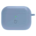 Carcasa Bizon Silicone Case compatibila cu Apple AirPods Pro 3, Grey Blue 2 - lerato.ro