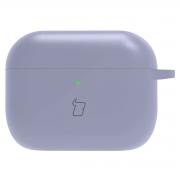 Carcasa Bizon Silicone Case compatibila cu Apple AirPods Pro 3, Gri