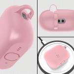 Carcasa Bizon Silicone Case compatibila cu Apple AirPods Pro 3, Roz 3 - lerato.ro