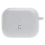 Carcasa Bizon Silicone Case compatibila cu Apple AirPods Pro 3, Alb 2 - lerato.ro
