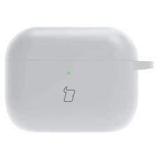 Airpods, Carcasa Bizon Silicone Case compatibila cu Apple AirPods Pro 3, Alb, lerato.ro