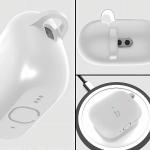 Carcasa Bizon Silicone Case compatibila cu Apple AirPods Pro 3, Alb 4 - lerato.ro