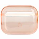 Carcasa Bizon Clear Case compatibila cu Apple AirPods Pro 3, Portocaliu 2 - lerato.ro