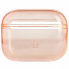 Accesorii AirPods Pro 3, Carcasa Bizon Clear Case compatibila cu Apple AirPods Pro 3, Portocaliu, lerato.ro