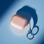 Carcasa Bizon Clear Case compatibila cu Apple AirPods Pro 3, Portocaliu 6 - lerato.ro