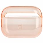 Carcasa Bizon Clear Case compatibila cu Apple AirPods Pro 3, Portocaliu 7 - lerato.ro