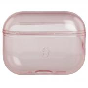 Carcasa Bizon Clear Case compatibila cu Apple AirPods Pro 3, Roz